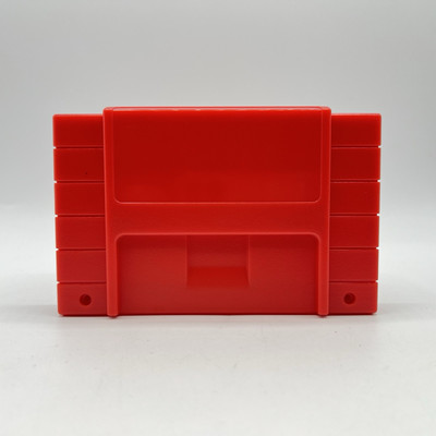 NEW Nintendo SNES RED Replacement Shell Casing Cartridge No Screws