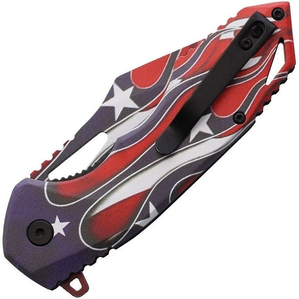 MTech Folding Knife 3Cr13 Steel Drop Point Blade Aluminum Handle - MT-A2020FL - Image 3 of 3