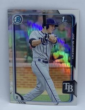 2015 1st Bowman Draft Chrome Joe McCarthy Rays #12 Refractor