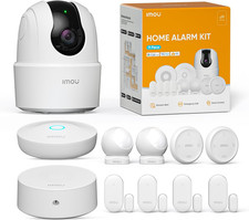 Sistema Di Allarme Casa 11 Pezzi, Sistema Antifurto Completo Con Faretto/Sirena 