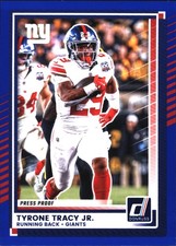 2025 Donruss Tyrone Tracy Jr. Press Proofs Blue #5 New York Giants