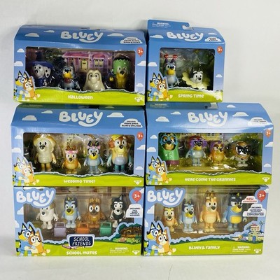 New! 22 Bluey Figures Rad Frisky Calypso Mackenzie Rusty Chloe Grannies Bandit