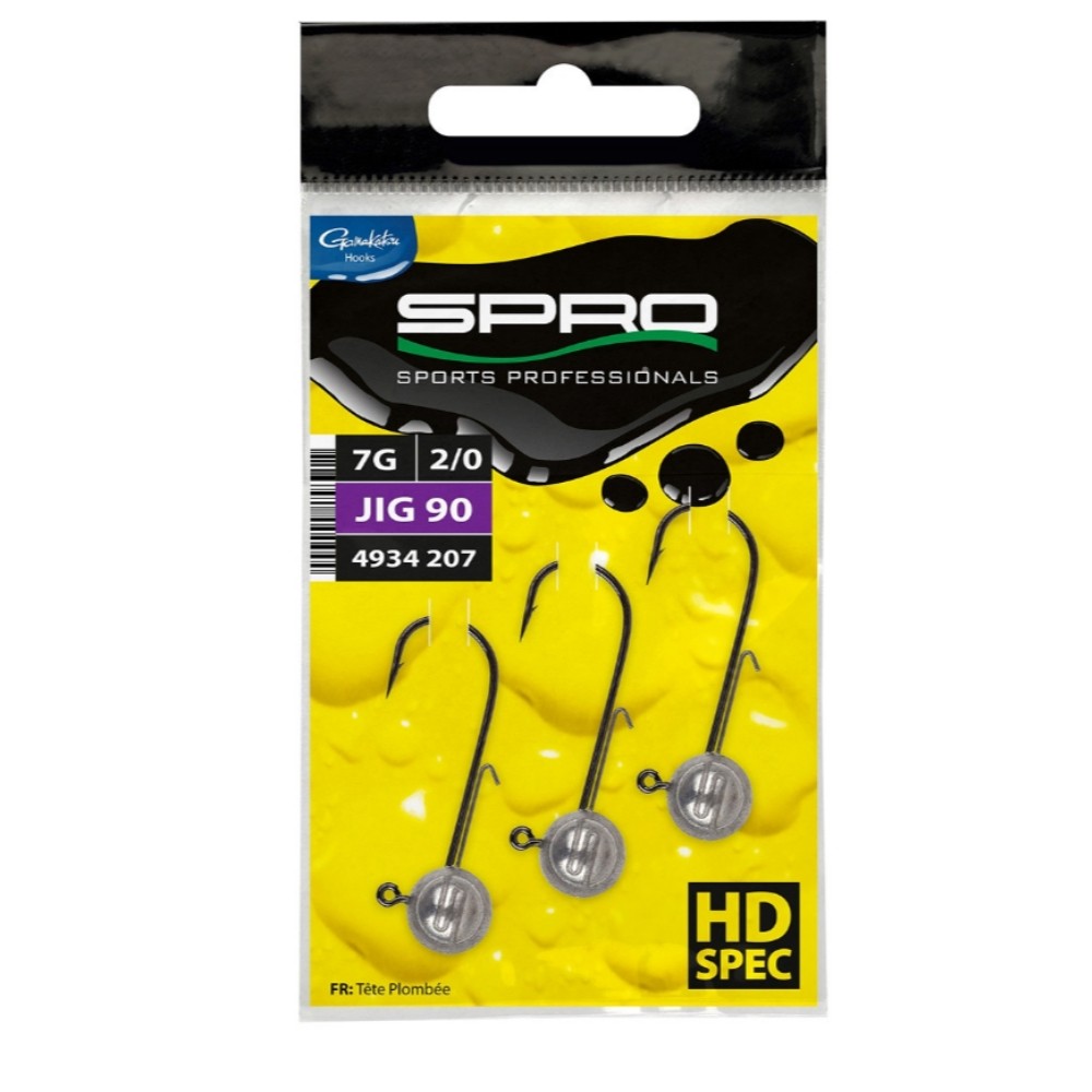 Насадка Spro круглая Zanderjig Head HD Jig90 Jigkpfe Zanderhaken 3 Stck 2090₽