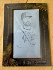 2016 Allen & Ginter Black Printing Plate #136 Matt Kemp 1/1 RAREST