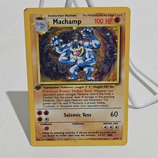 Pokémon TCG Machamp Holo 1° Edizione Set Base #8/102 HP Carta Pokémon
