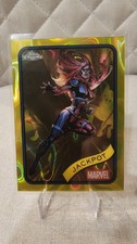 2025 Topps Chrome Marvel Jackpot #81 Yellow Lava Refractor