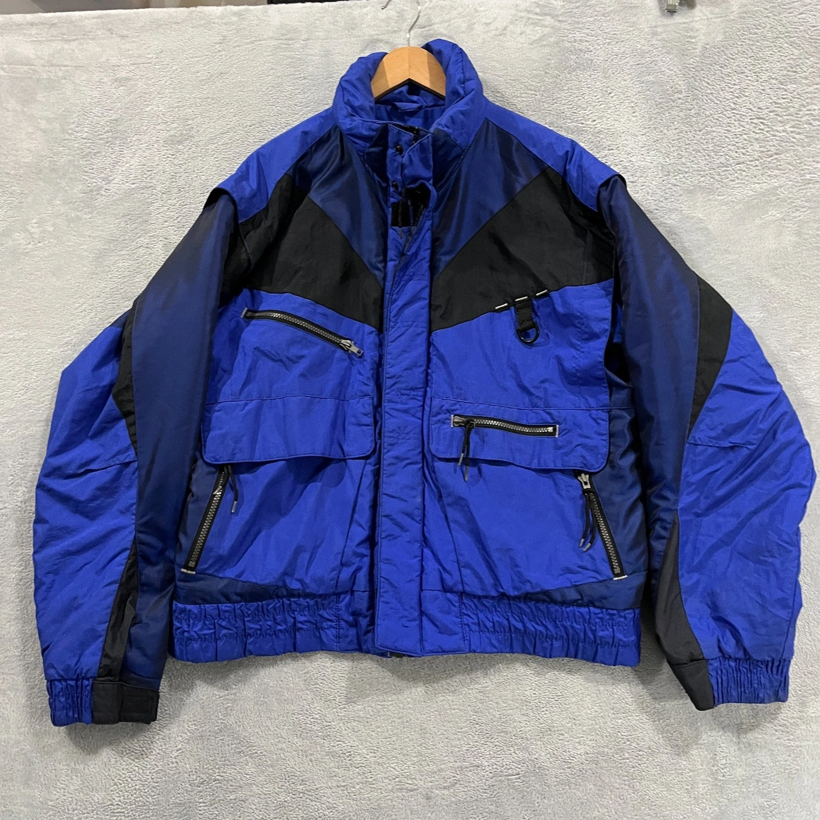 Vintage Mountain Goat Ski Snowboard Jacket Mens Medium Retro 90s Insulated