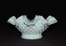 PRE-LOGO FENTON PASTEL GREEN HOBNAIL EPERGNE ...