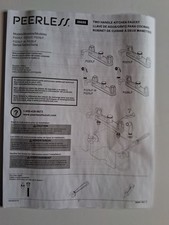 Peerless P225LF-W Two Handle High Arc Kitchen Faucet Chrome with Side Spray
