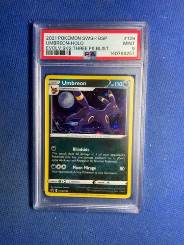 2021 Pokemon Swsh Black Star Promo #129 Umbreon-Holo PSA 9 Mint