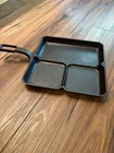 Vintage Griswold Colonial Breakfast Skillet #666A Erie PA Cast Iron - Restored