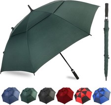Umbrella Golf 54/62/68/72 Inch Extra Large Oversize 68 Inch, Dark Green