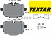 Textar 2470401 Bremsbelagsatz FüR Scheibenbremse Bremsbelagsatz FüR Bmw