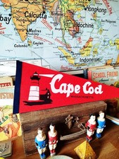 Fanion Cape Cod | Vintage Pennant Flag | Drapeau États-Unis | Souvenir USA