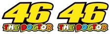 x2 Valentino Rossi The Doctor 46 Motorcycle Vinyl Decal Sticker 100mm 07
