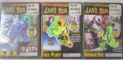 DVD Extreme Zombies Presents Land Sea Air 1 2 3 DOA Face Plant Adrenaline Rush