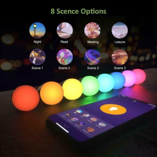 Wi-Fi Smart LED Light Bulb 9 W(60W) 850Lm A19 RGBCW Dimmable Alexa/Google/Siri - Picture 38 of 57