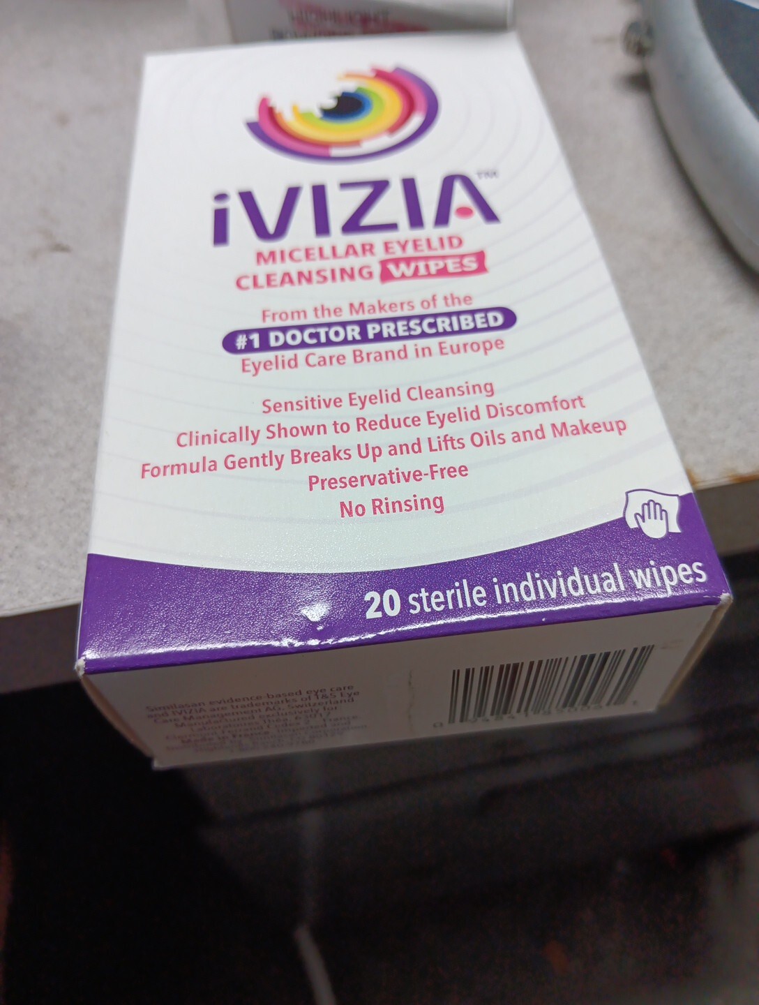 iVIZIA Micellar Eyelid Cleansing Wipes 20ct EXP 06/2025