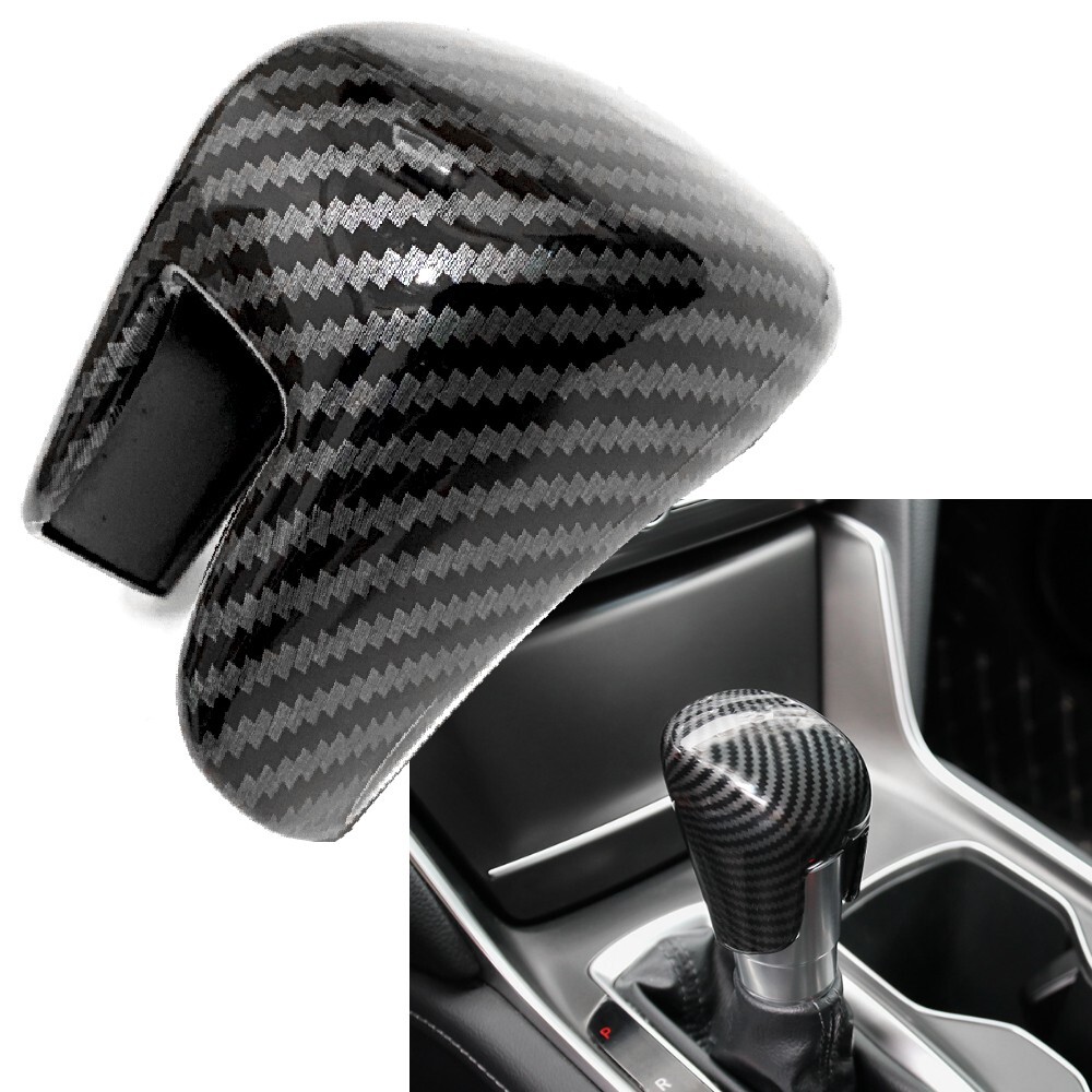 For Honda Accord 2018-2022 Carbon Fiber ABS Inner Gear Shift Knob Cover Trim