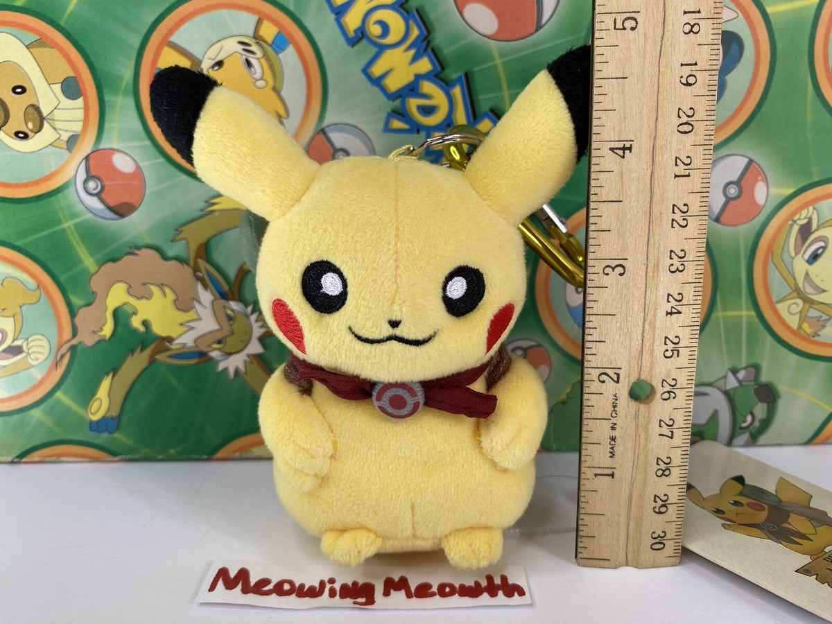 Pokemon Center Plush PIKACHU Adventure Keychain clip Mascot