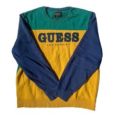 GUESS Colorblock Crewneck Sweater