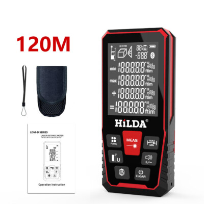 120M Handheld Digital Laser Point Distance Meter Measure Tape Range Finder Tool