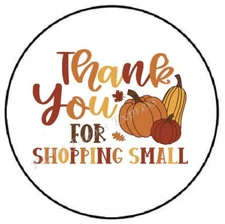THANK YOU FOR SHOPPING SMALL ENVELOPE SEALS LABELS STICKERS PARTY FAVORS