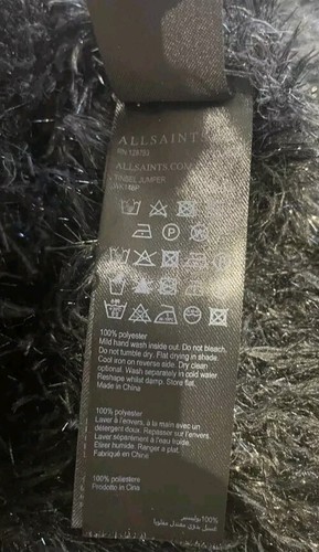 ALL SAINTS Tinsel Jumper And Karla Slip Dress 2 In 1 Size Small S p - Picture 9 of 9