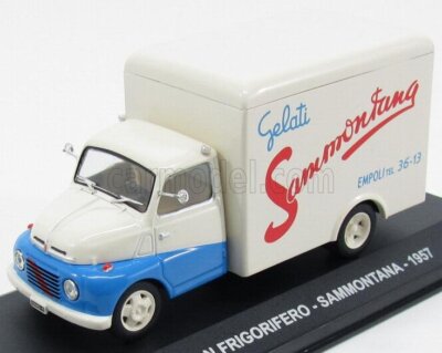 MODELLINO FURGONE STATICO FIAT 615 VAN FRIGO SAMMONTANA 1957