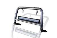 Bull Bar A Bar + LED Bar FüR Peugeot Partner 2016 - 2019 Niedriger Edelstahl
