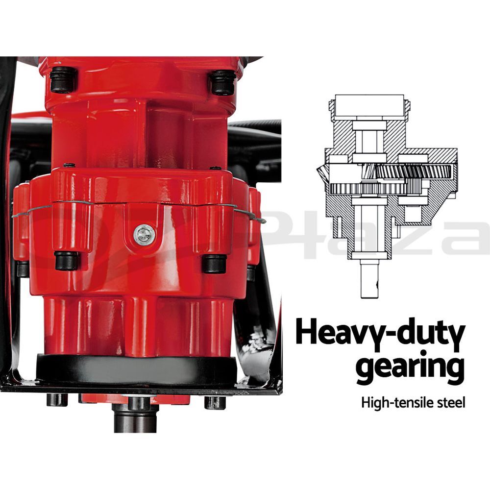 Giantz Post Hole Diggers Petrol Digger Drill Fence Extension Auger 66