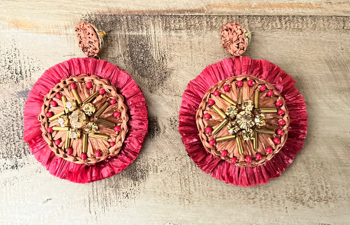 J crew red earrings sale