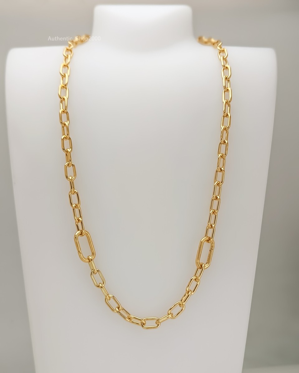 NEW Authentic PANDORA ME Gold tone Paperclip Small-link Chain