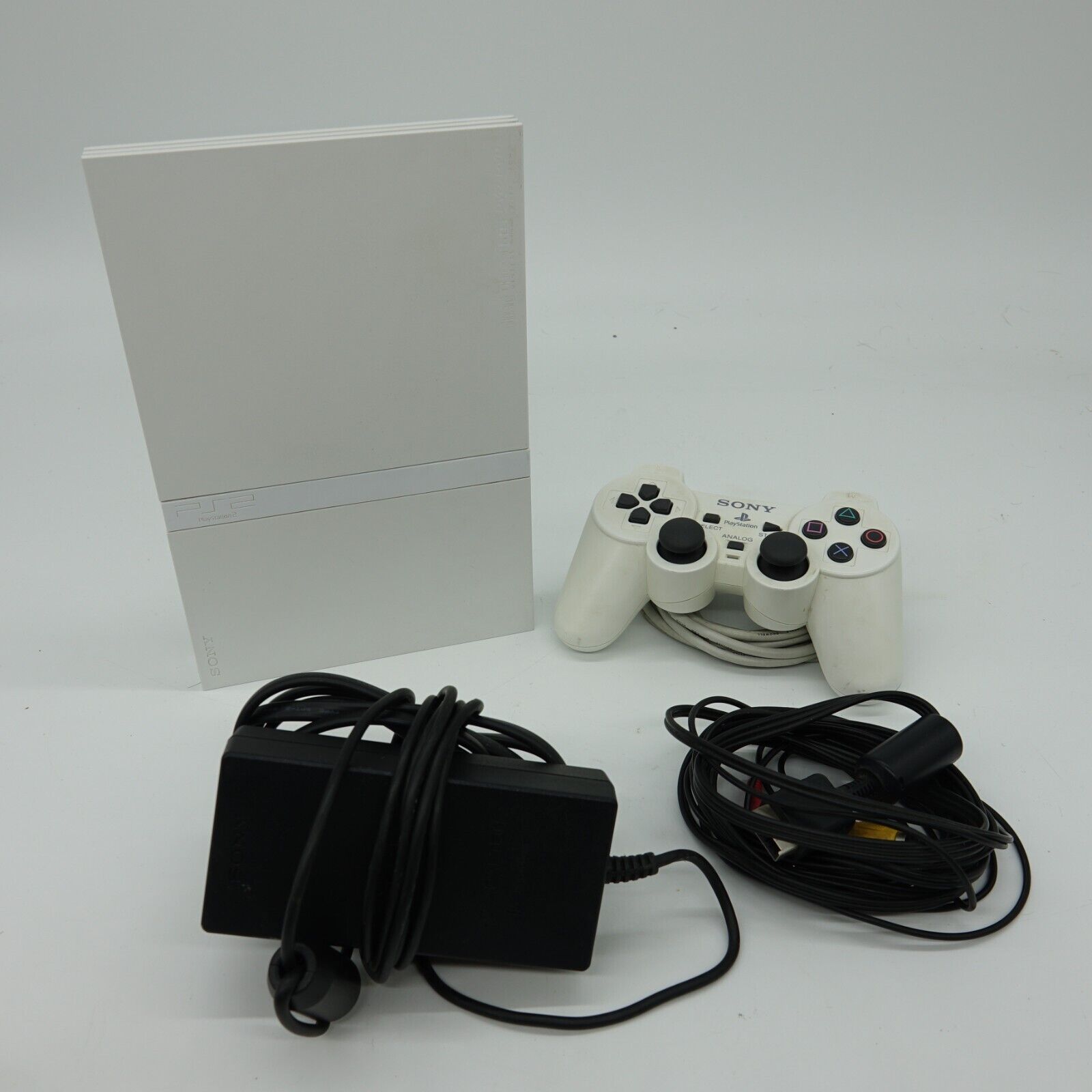 Playstation 2 Console Slim - Ceramic White (Renewed)