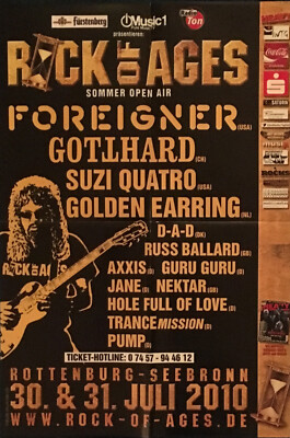 ROCK OF AGES FESTIVAL 2010 - DIN A2 Poster K - gefaltet / folded - Sammlerstück