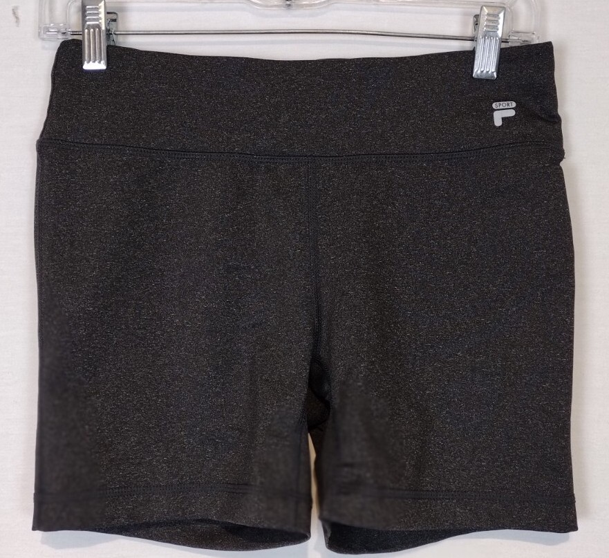 Pantaloncini bici Fila Sport grigio erica vita alta taglia small