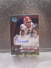 2024 Bowman University Chrome DOMINIC LOVETT Prospect AUTO Georgia Autograph