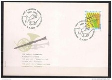 Switzerland 2012 Swiss Association of Music Instuments Trumpet Horn Clarinet FDC