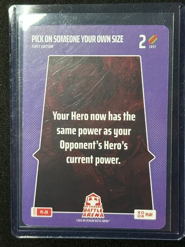 2024 Bo Jackson Battle Arena Pick On Someone Your Own Size SP Play Card #PL-28