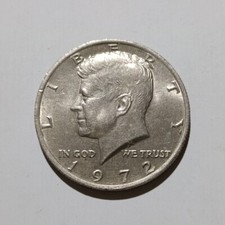 HALF DOLLAR 1972, 1/2 Half Dollaro Argento - Liberty Usa Silver Buone Condizioni