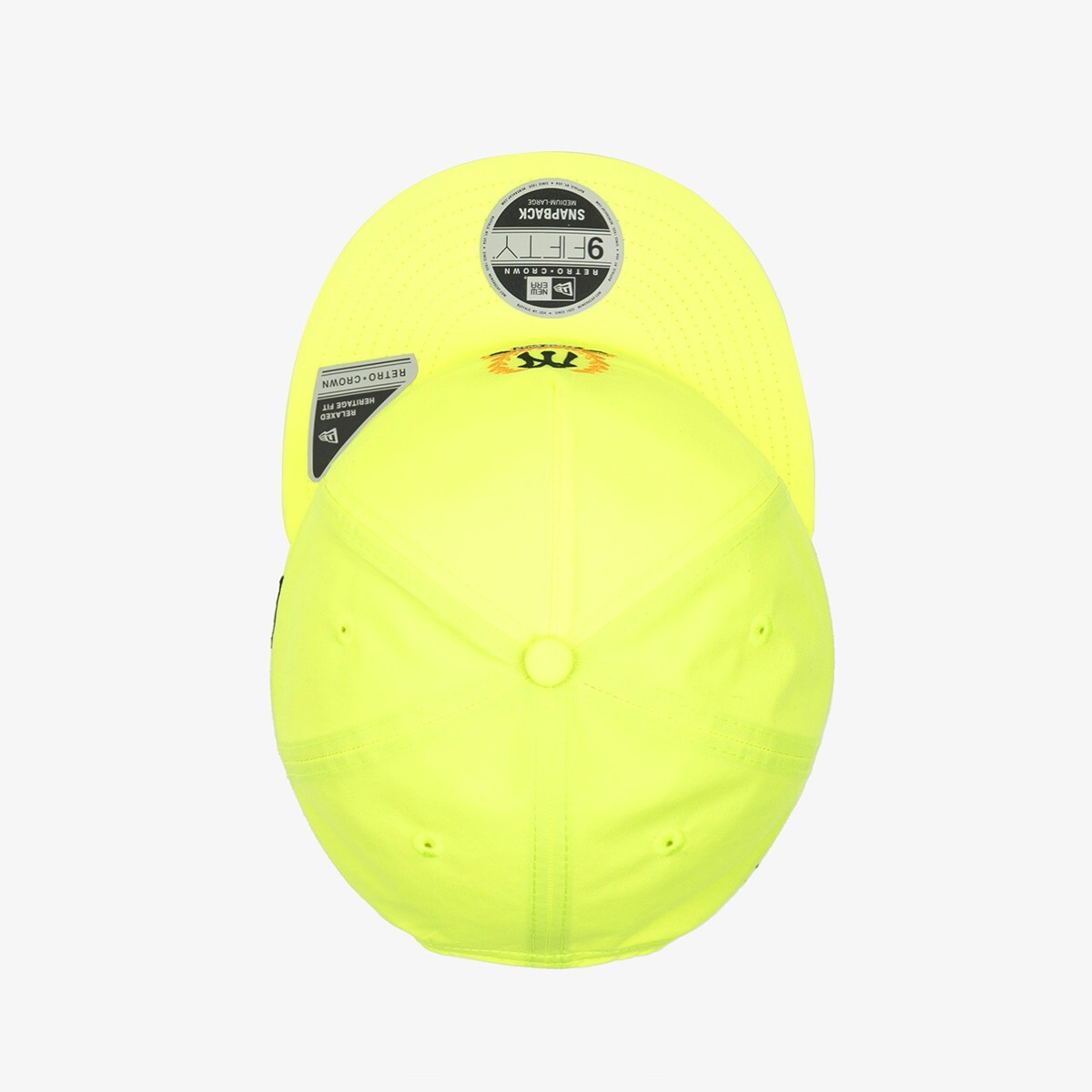 New Era Neon PCV A-Frame 9Fifty Retro Crown Yellow, New York