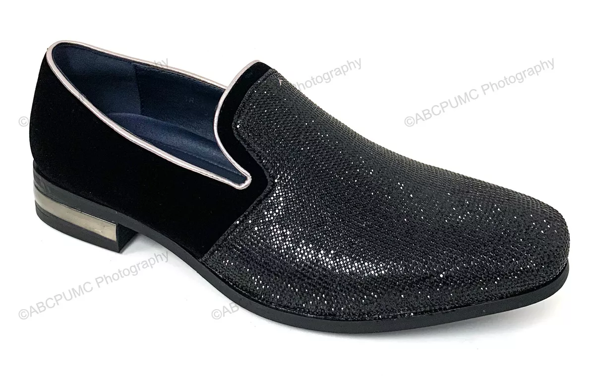 Glitter mens dress clearance shoes