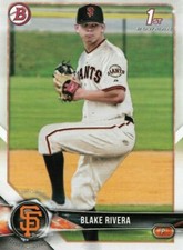 2018 Bowman Draft Paper #BD-80 Blake Rivera San Francisco Giants - 1st Bowman