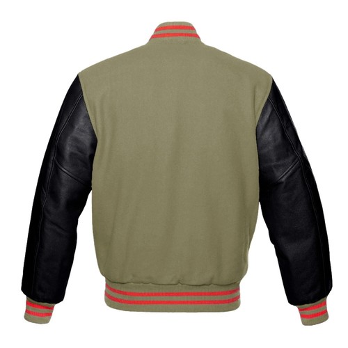 Beige Wool Black Real Leather Arms 