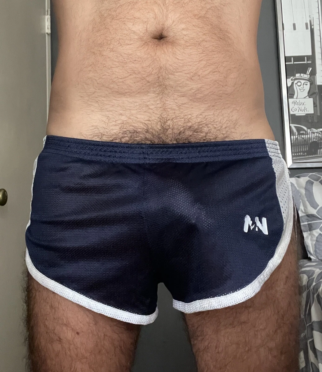 N2N Bodywear Euro Sheer Mesh Side Split Gym Lounge Sleep Shorts