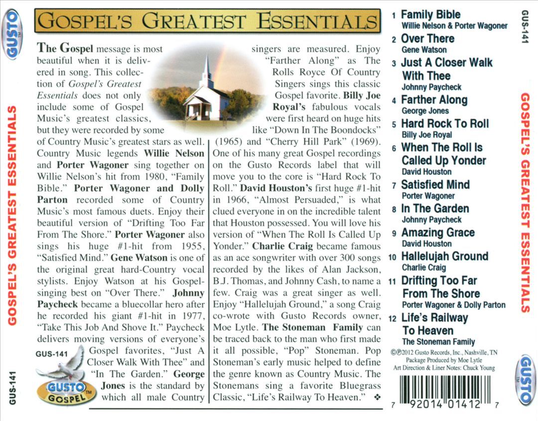 VARIOUS ARTISTS GOSPEL'S GREATEST ESSENTIALS NEW CD