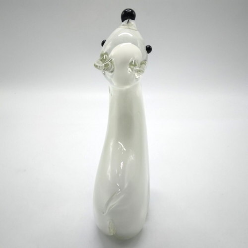 Murano Style Large Handcrafted Glass Polar Bear Figurine/Paperweight 25.2cm Tall - Picture 3 of 19