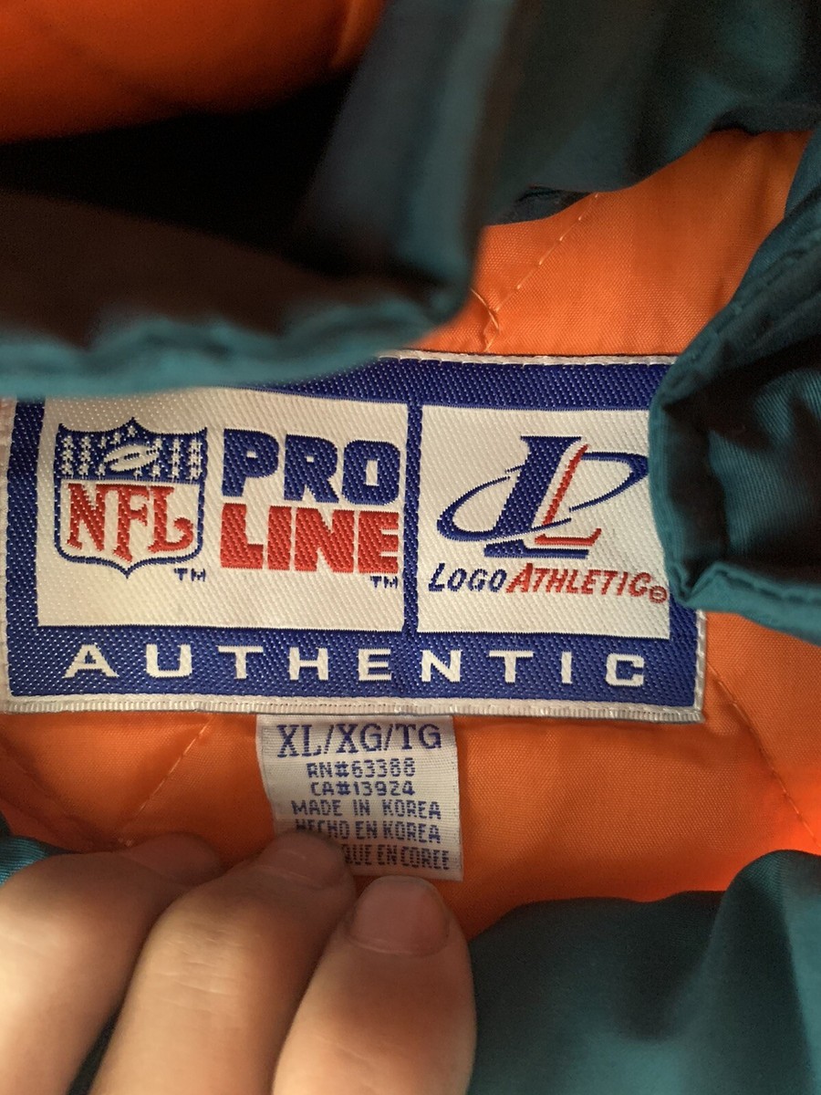 NFL Pro Line マイアミ・ドルフィンズ ジャケット XL Vintage Miami Dolphins Pro Line Logo Athletic Splash Jacket