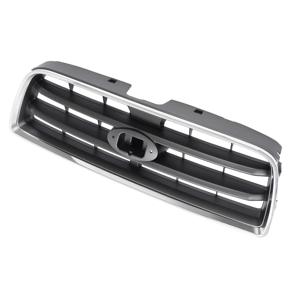 For Subaru Forester 2003-2005 Front Chrome Shell w/ Gray Insert Grille Grill Foto 4 de 4
