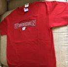 Men's size L University of Wisconsin 100% cotton t-shirt New with tags